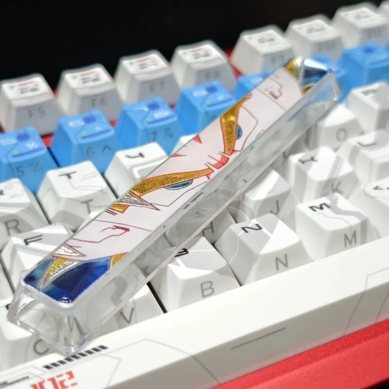 لعبة دراغون بول سوبر سايان الايبوكسي 625U المذهبة الفضاء Keycap أنيمي الكرتون غوكو لعبة لوحة المفاتيح الميكانيكية عبر محور شفافة Keycap #2