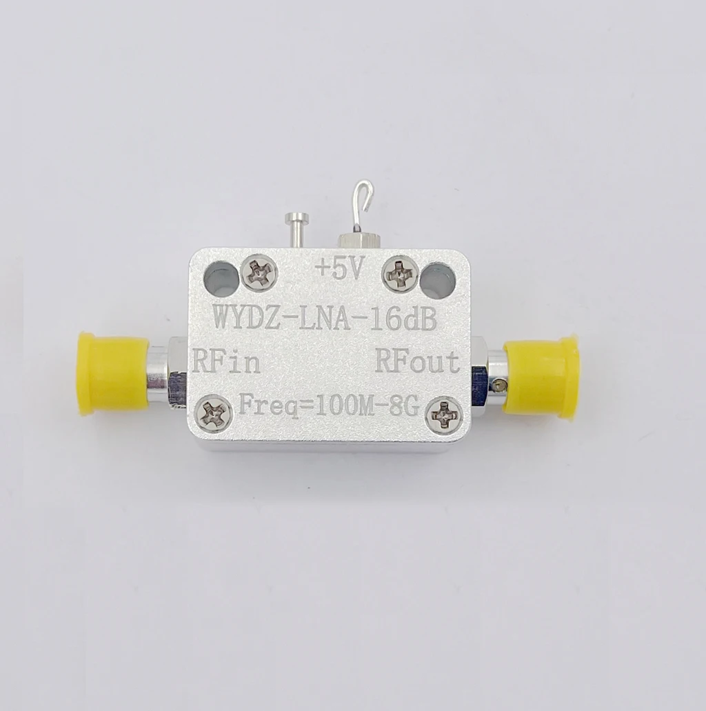 100Mhz-8Ghz 16DB LAN RF Broadband Amplifier Flatness Below Low Noise RF Amplifier F/ HAM Radio Receiver Mixer Driver Level