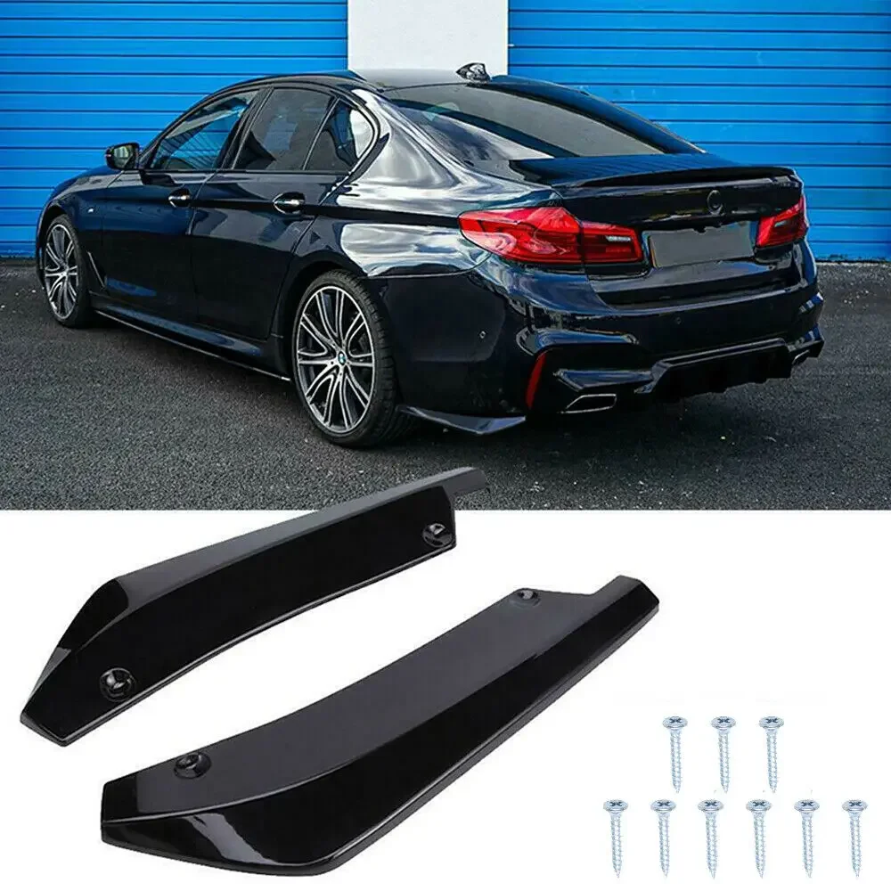 

2PCS Rear Bumper Lip Diffuser Splitter Canard Spoiler Body Kit Protect For BMW E90 E92 E93 E81 E82 E87 2000-2022 Car Accessories