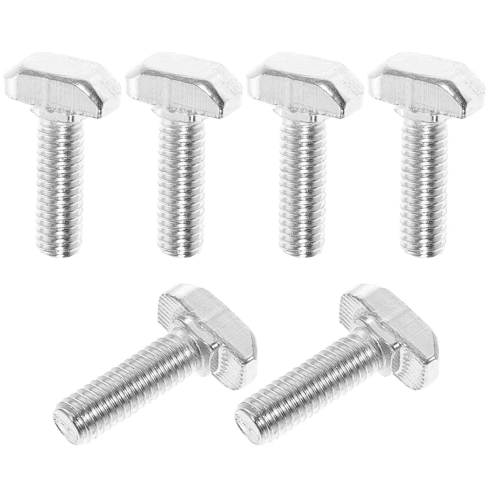 M6x20 Stainless Steel T-Slot Bolts 30pcs, Serrated Sliding Screws for CNC Router, 3D Printer & Woodworking