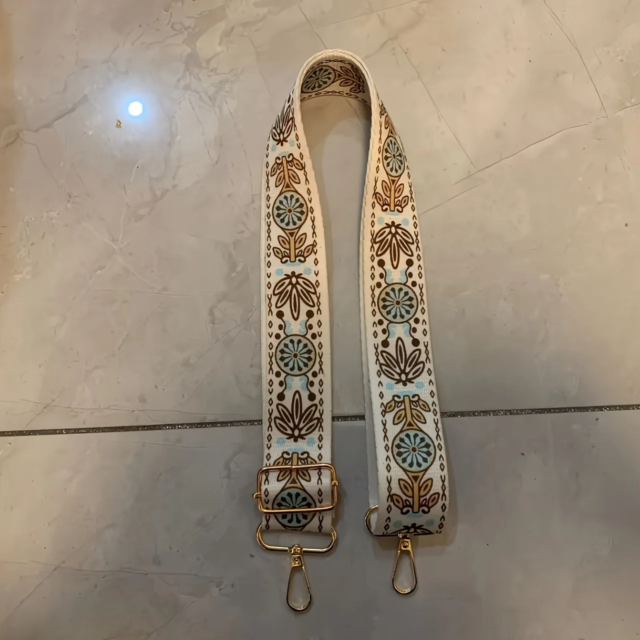 

Floral Pattern Adjustable Wide Shoulder Strap for Purses -Nylon Crossbody Bag, Detachable Design, Purse Accessories