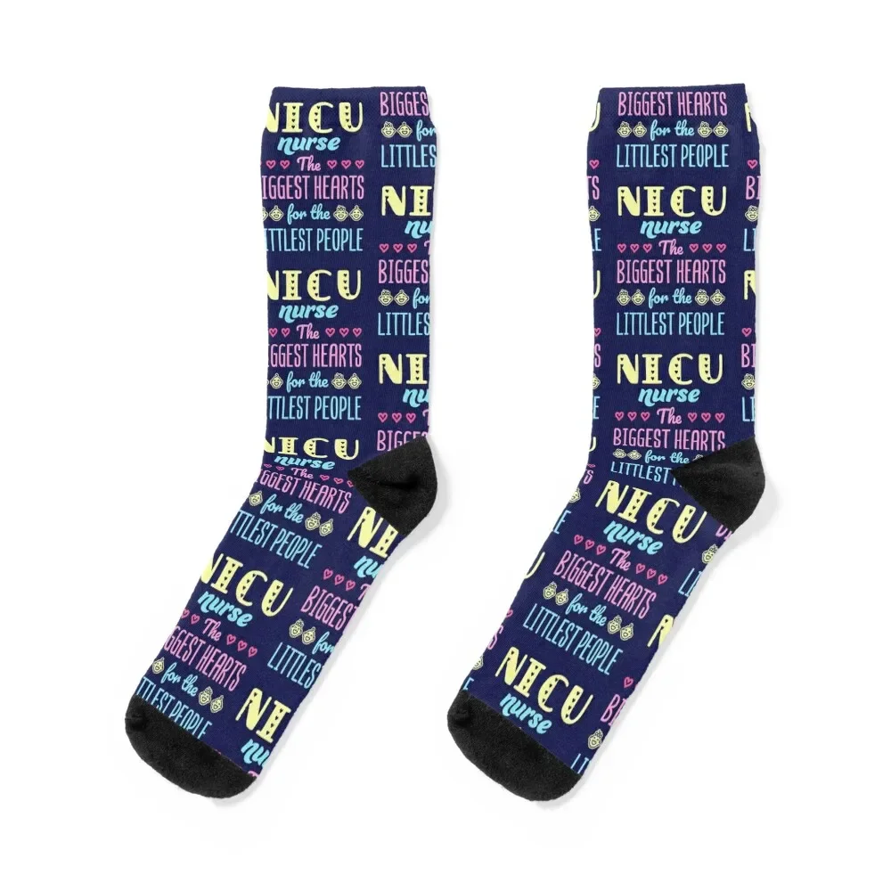 

NICU Nurse the Biggest Hearts for the Littlest People Neonatal Nursing Socks custom colored Crossfit cotton Boy Socks Women's