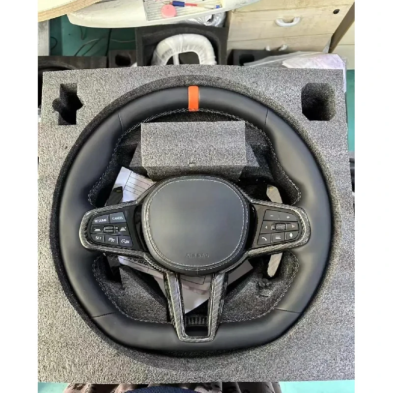 Custom Carbon Fiber Sport Steering Wheel Fit Supra Mk5 86 Auto Interior Modification Parts view 5