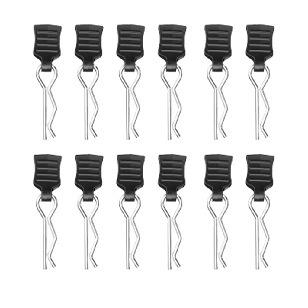 RCGOFOLLOW 12PC Body Shell Clip Pin with Fixing Bracket Mount Set for 1/10 MJX Hyper Go RC Body RC Model Car Toys Spare Parts