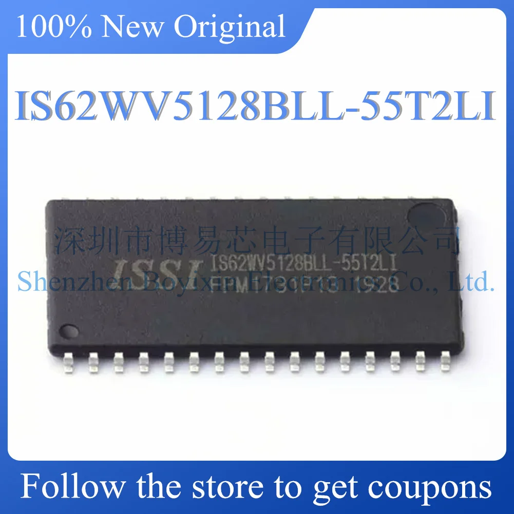 NEW IS62WV5128BLL-55T2LI.Original Product.TSOPII-32