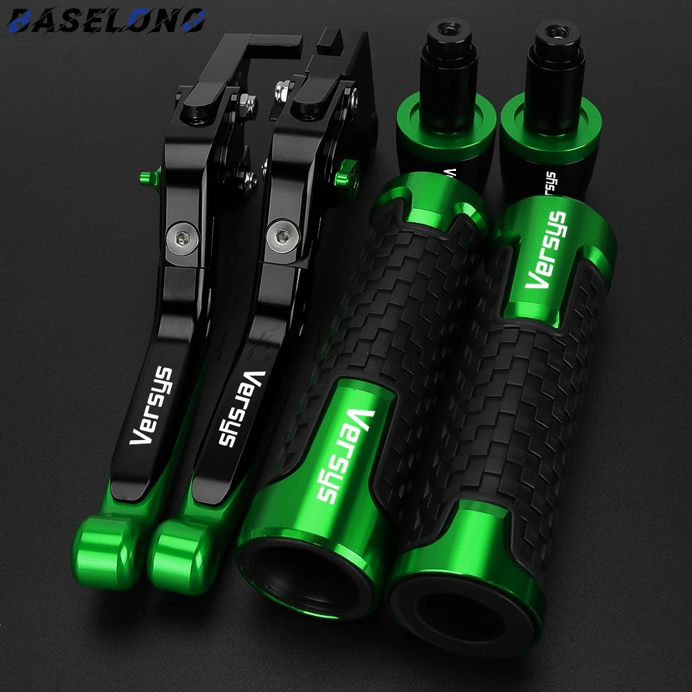 

For Kawasaki VERSYS X250 X300 2017 2018 2019 2020 2021 2022 Motorcycle Accessories Clutch Brake Levers Handle Bar End Grips Caps
