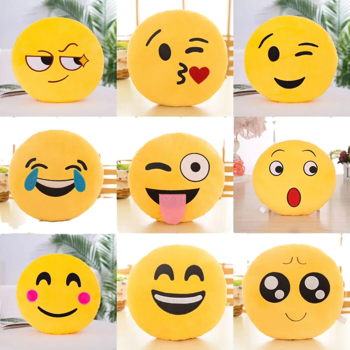 Funny Emoji Face Plush Pillow – Cute Meme Stuffed Cushion Toy for Party Favors, Pranks & Gifts, Soft Velvet Throw Pillow