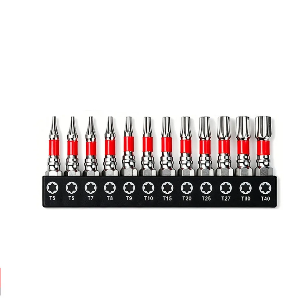 

10/12/34 pcs Non-Slip Magnetic Hex Screwdriver Bits S2 Steel Magnetic Deep Hole Drill Bits High Hardness 1/4" Hex Shank