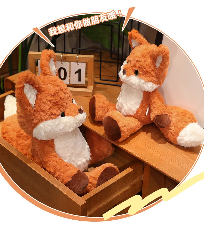 لعبة Foxy القطيفة كشك هدية عيد ميلاد للفتيات دمى الحيوانات مجموعة ألعاب ناعمة لصالح حفلات الأطفال الإناث