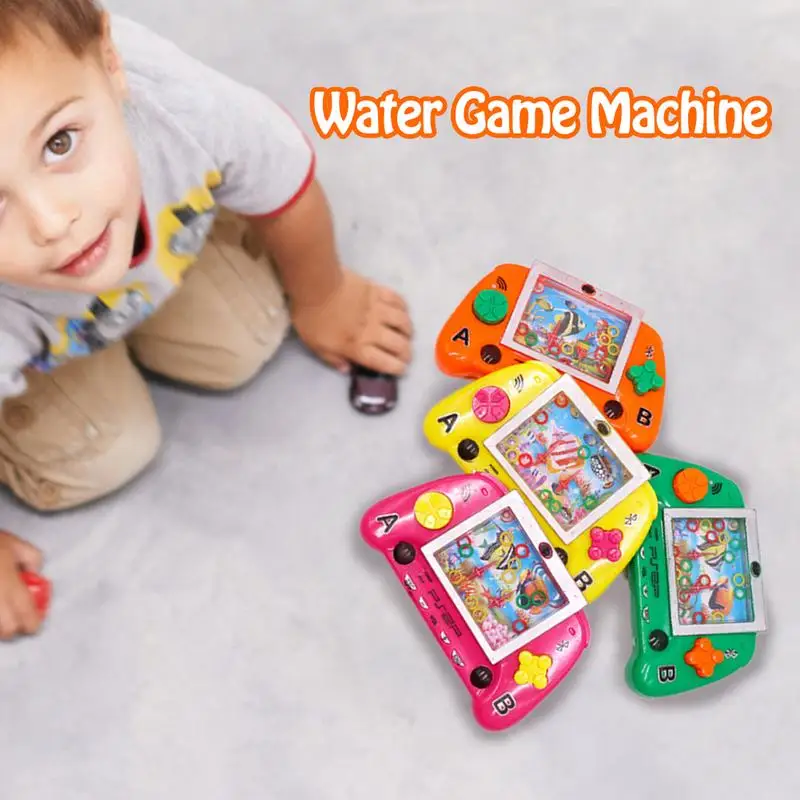 Portable Handheld Water Ring Toy Classic Traditional Water Game Machine Nostalgic Console Interactive Game Toy For Kids Adults