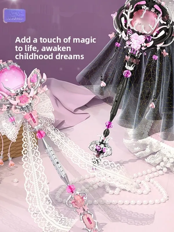 

Набор для сборки Moonlight Socie Fairyland Secret Language: Волшебная палочка, украшения, магнитные детали — идеальный подарок на день рождения для девочек