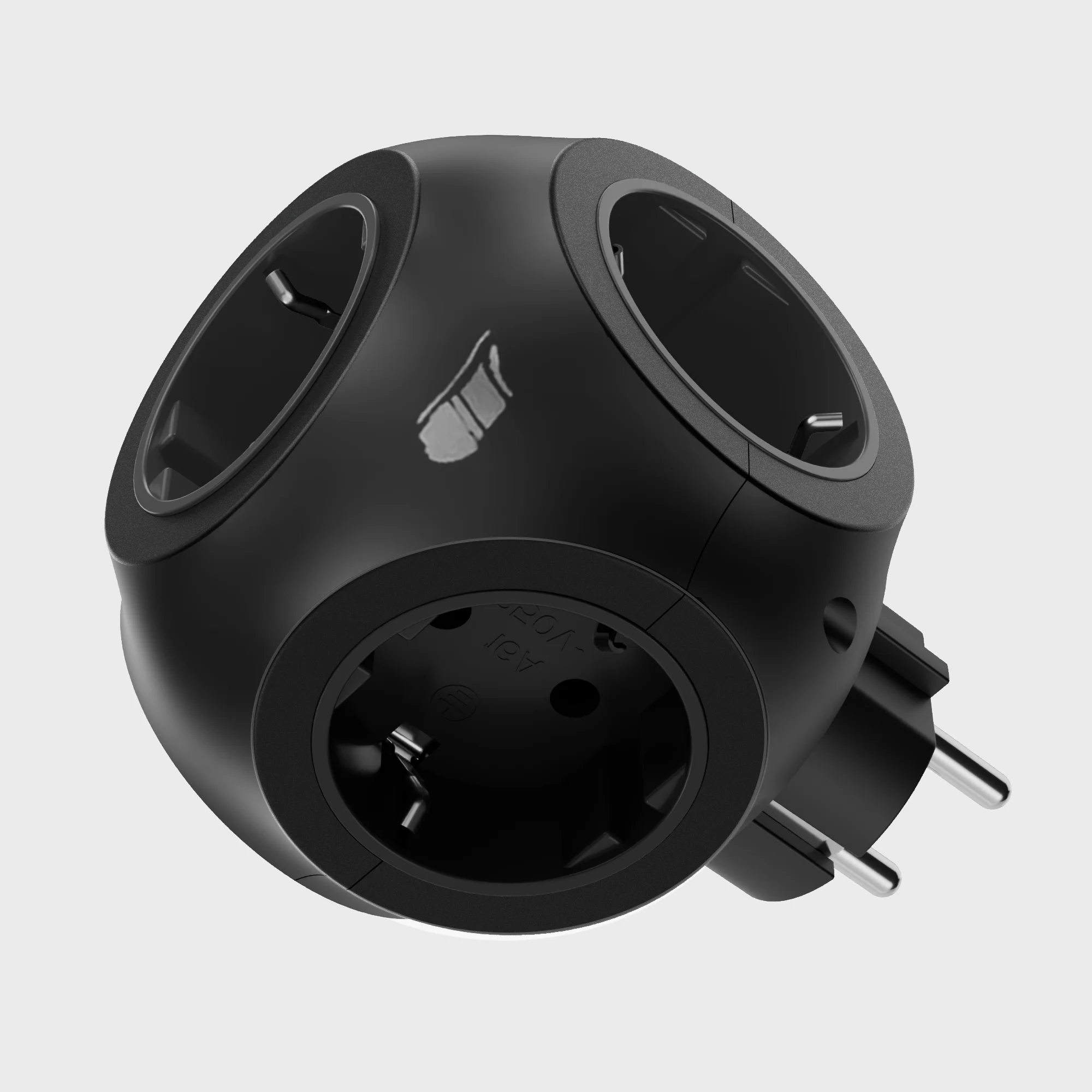 5-in-1 EU-stekkerdoos 5 AC 4000W Multitap Europese standaard stekker elektrische wandcontactdoos netwerkfilter voor slaapkamer, keuken etc.