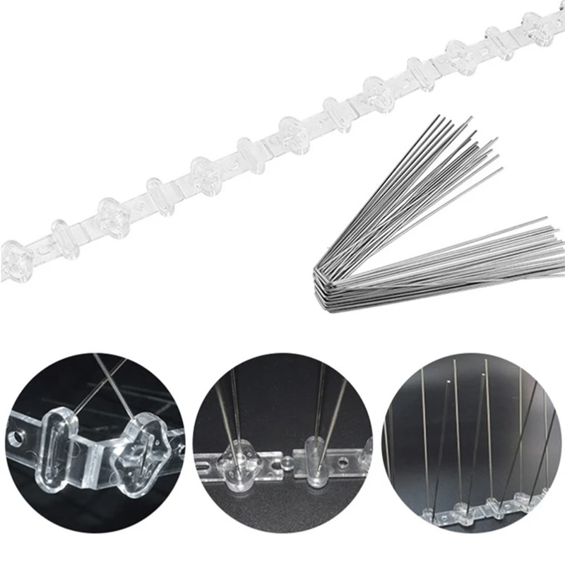 6M Bird Repeller Plastic Bird Pigeon Spikes Anti Bird Anti Pigeon Spike For Getting Rid of Pigeons Scare Birds Pest Control
