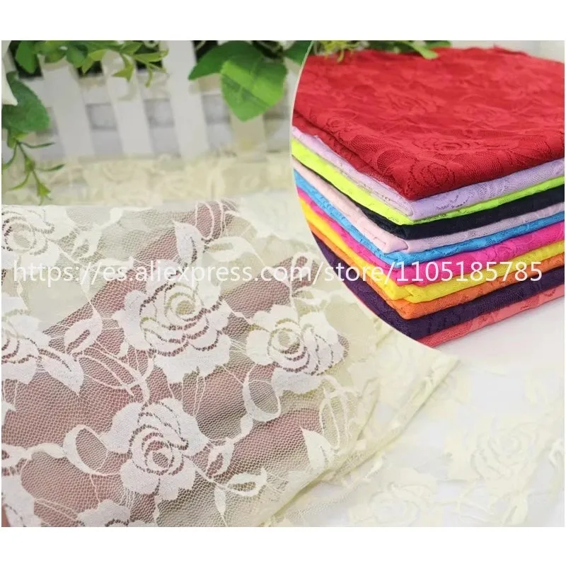 

Высококачественная эластичная розовая кружевная ткань, шторы ручной работы, свадебные украшения, короткие юбки, аксессуары для одежды