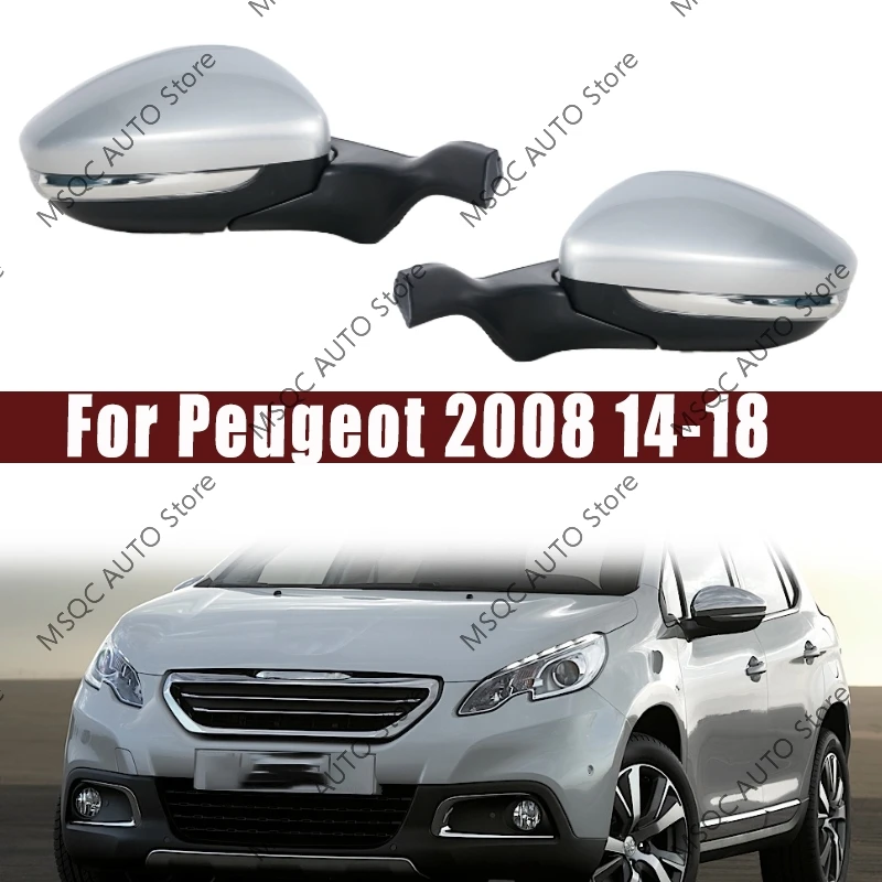 

Car Accessories For Peugeot 2008 2014 2015 2016 2017 2018 Auto Outside Door Rearview Mirror Assemblys Left/Right