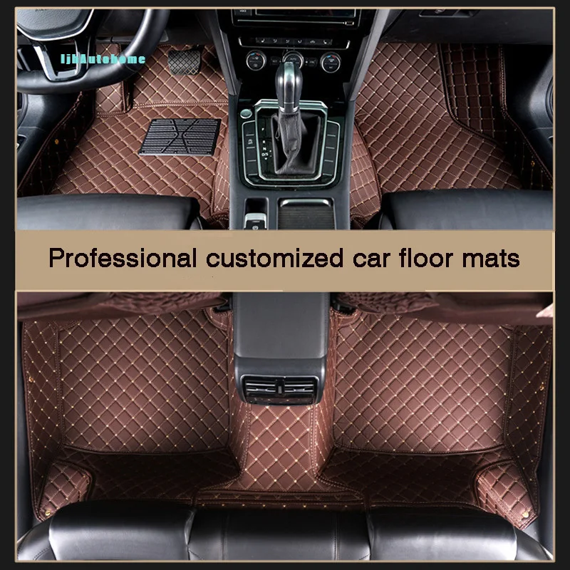 Full Surround Custom Diamond Checkered Car Floor Mat for CHRYSLER Rolls-Royce Ghost Aspen Concorde Crossfire Sebring  Auto Parts