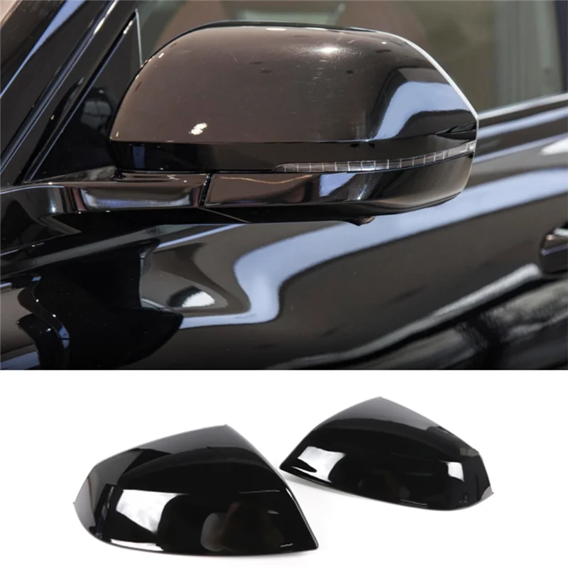 

Glossy Black Car Side Door Rearview Mirror Cover Trim Parts Accessories For Q5 Q5L Q7 2016-2023