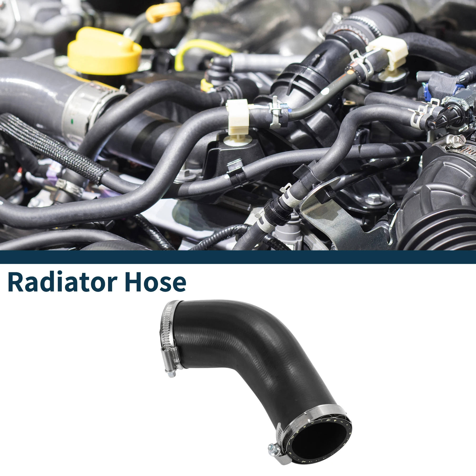 

UXCELL Шланг радиатора Шланг обогревателя для BMW X3 E83 3.0 D 2004-2008 No 11613405536 Резиновый шланг интеркулера с разъемом Черный 1 шт.