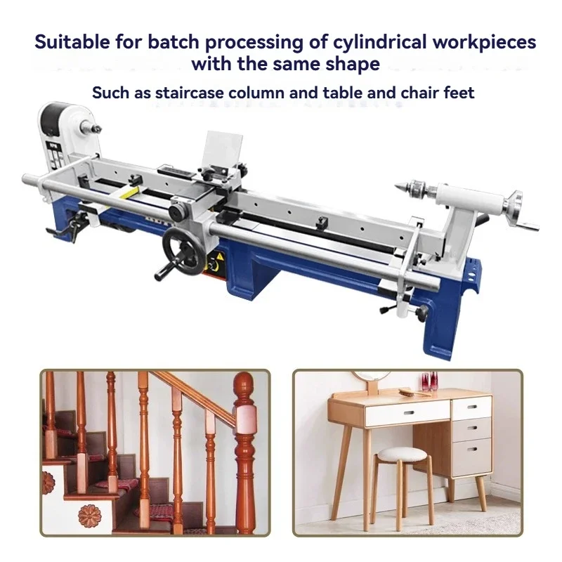 2025 Woodworking Lathe Imitation Frame, Table and Chair Leg Processing, Knife Holder Guide Rail, Wooden Rotary Imitation Support