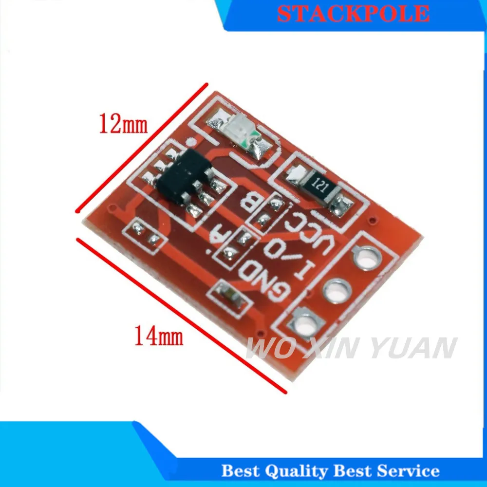 10Pcs TTP223 Touch Key Switch Module Button Self-Locking No-Locking Capacitive Single Channel Reconstruction