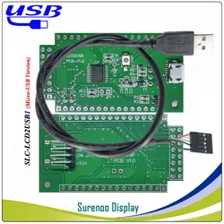 LCD2USB USB2LCD Placa oculta LCD inteligente Smartie y AIDA64 para 1601 1602 2002 2402 2004 4002 Panel de visualización del módulo LCD de caracteres