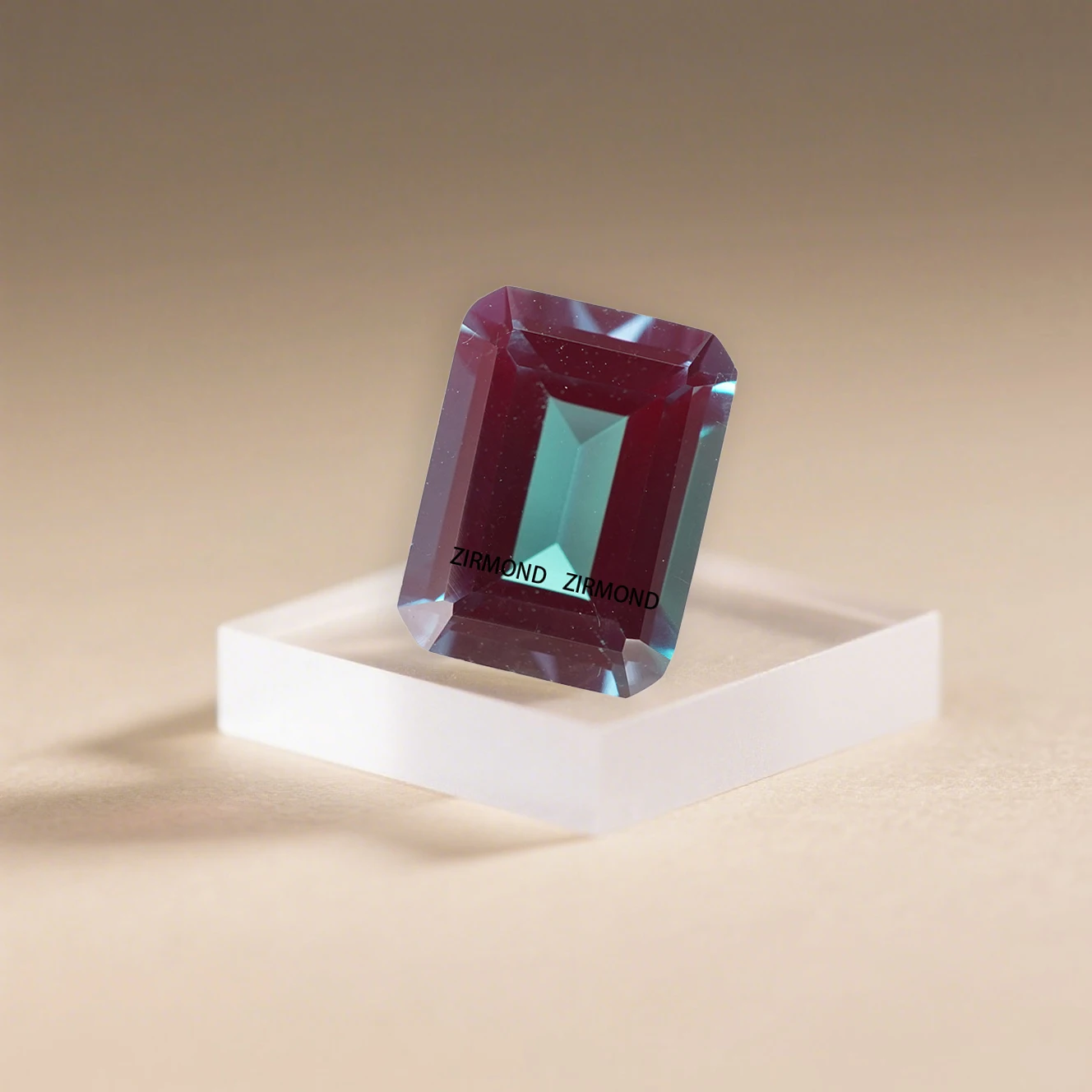 

Pass Tester Exquisite Lab-Created Emerald Shape Change Color Alexandrite Loose Gems for Making Necklace Setting with AGL Report