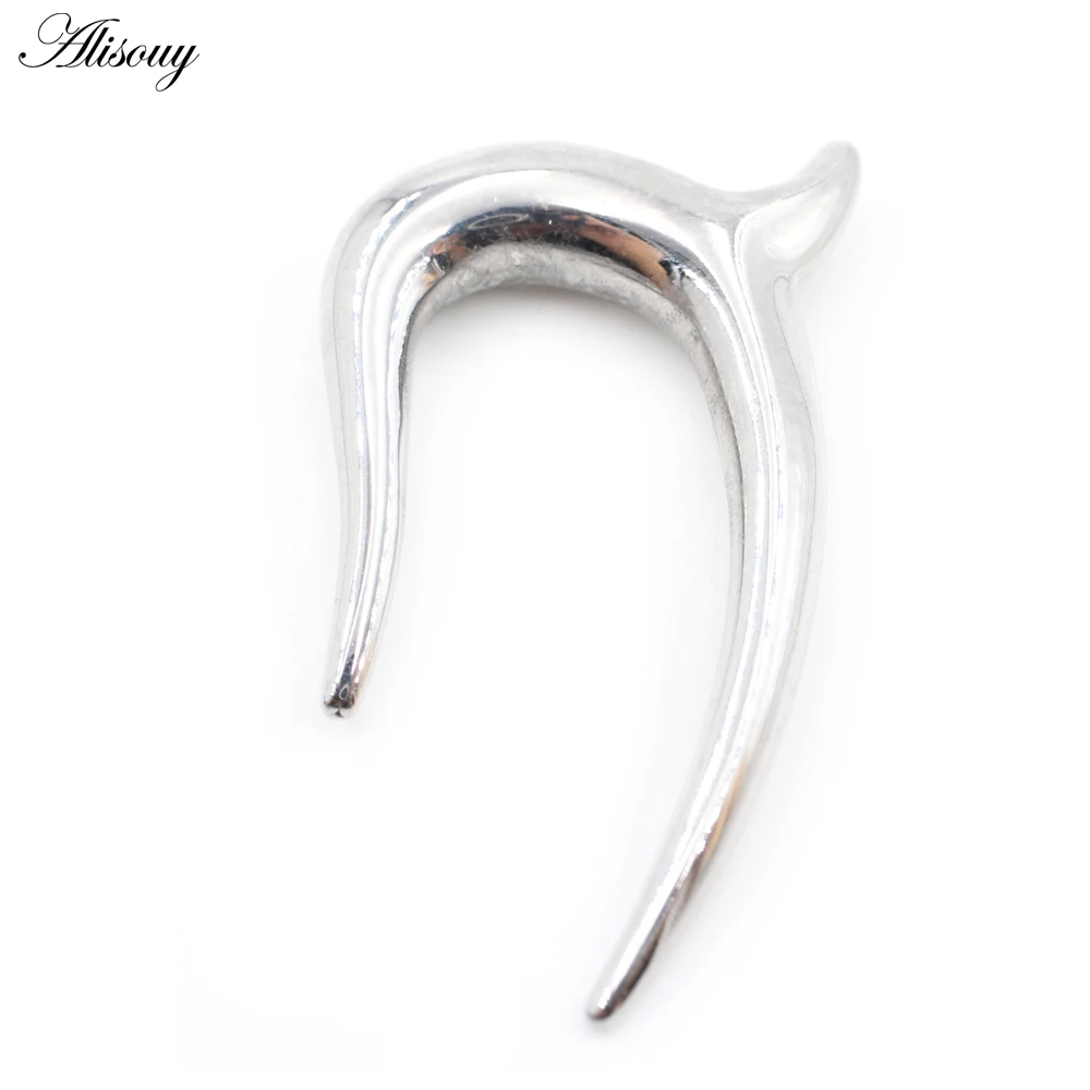 Alisouy 1PC Stainless Steel Heterotypic Ear Weight Plug Tunnel Cartilage Earring Gauges Expander Stretcher Piercing Body Jewelry