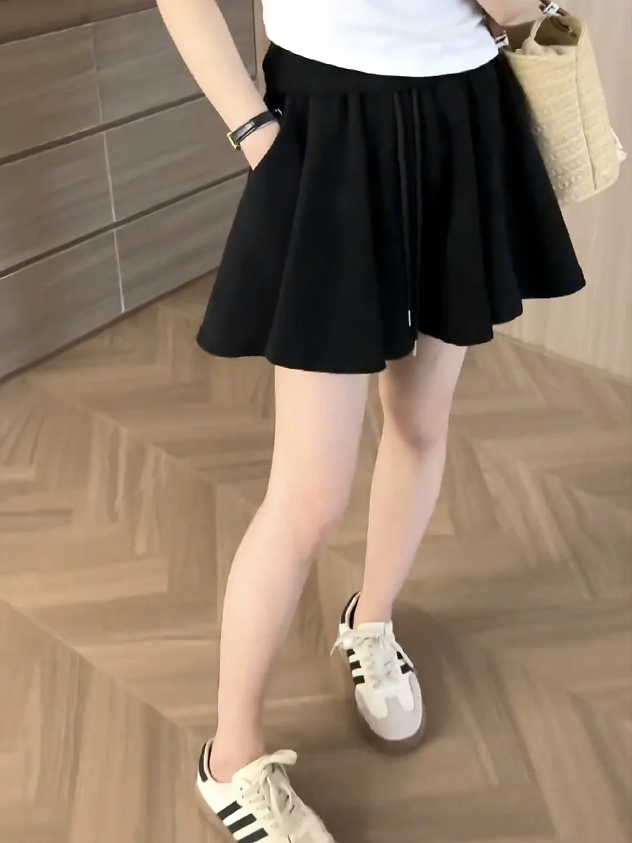 

plus Size Comfortable Sporty Casual Pants High Waist Loose Wide Leg Short Shorts for plus Size Women Spring Summer New Style