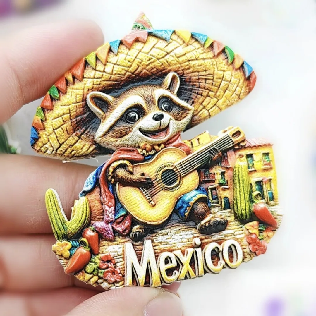 أمريكا الشمالية المكسيك ثلاثية الأبعاد مغناطيس الثلاجة السياحة تذكارية الثلاجة مجموعة ملصقات الثلاجة المغناطيسي