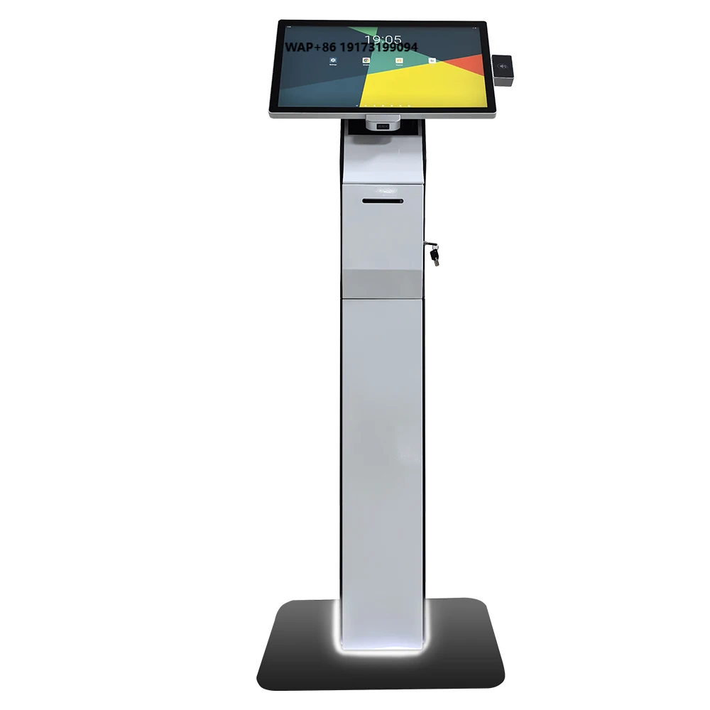 21.5 Inch Windows Interactive Self Service Payment Kiosk Automatic Touch Screen Kiosk Self Ordering Machine for Restaurant