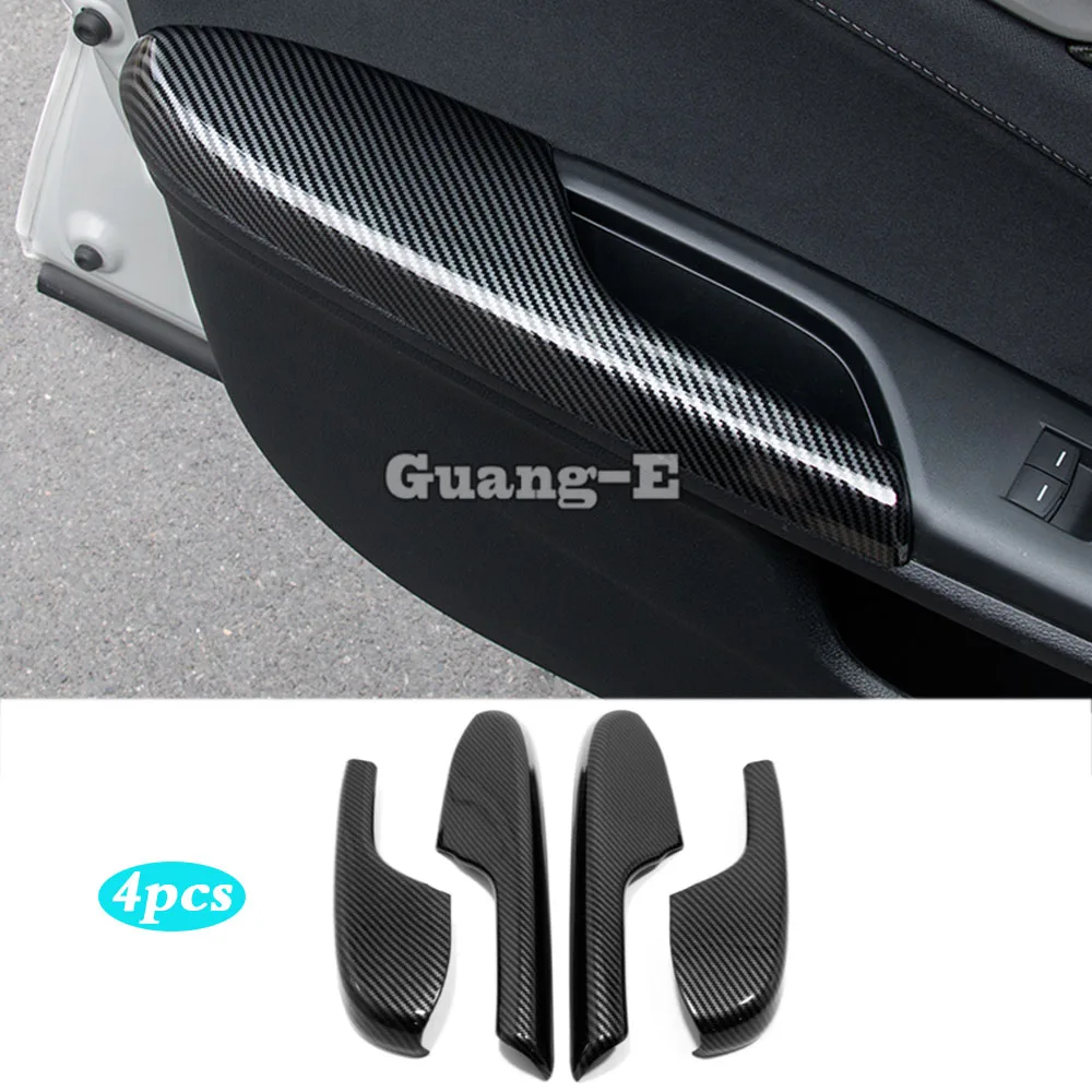 

Car Inner Door Pull Handle Armrest Panel Cover for Honda Civic 10th 2016 2017 2018 2019 2020 2021 Accessories Carbon Fiber Trim