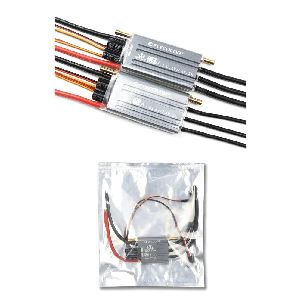 FLYCOLOR KREKEN Boot ESC 40A 60A 90A 120A 150A 180A Wasserdicht 3-6S 6V/7,4V BEC 2-weg 32-bit Bürstenlosen Geschwindigkeit Controller für RC