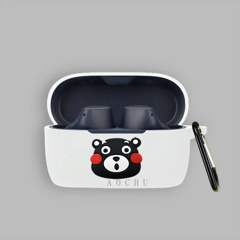 New For Jabra Elite 4 Case Cartoon Spaceman Silicone Earphone Protective case soft Cover for Jabra Elite 4 Case with Keychain