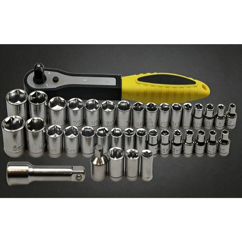 38 in 1 Torque Wrench Socket Set 3/8