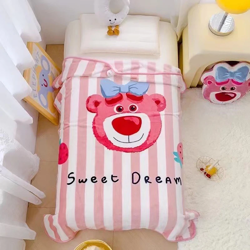 Stitch minnie lotso margarida winnie the pooh pato donald bonito impresso algodão lençóis dos desenhos animados cobertor de ar condicionado