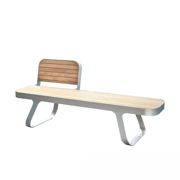 

Outdoor courtyard backrest bench solid wood carbon steel waterproof sunscreen wrought iron park rest rust-proof wrought iron