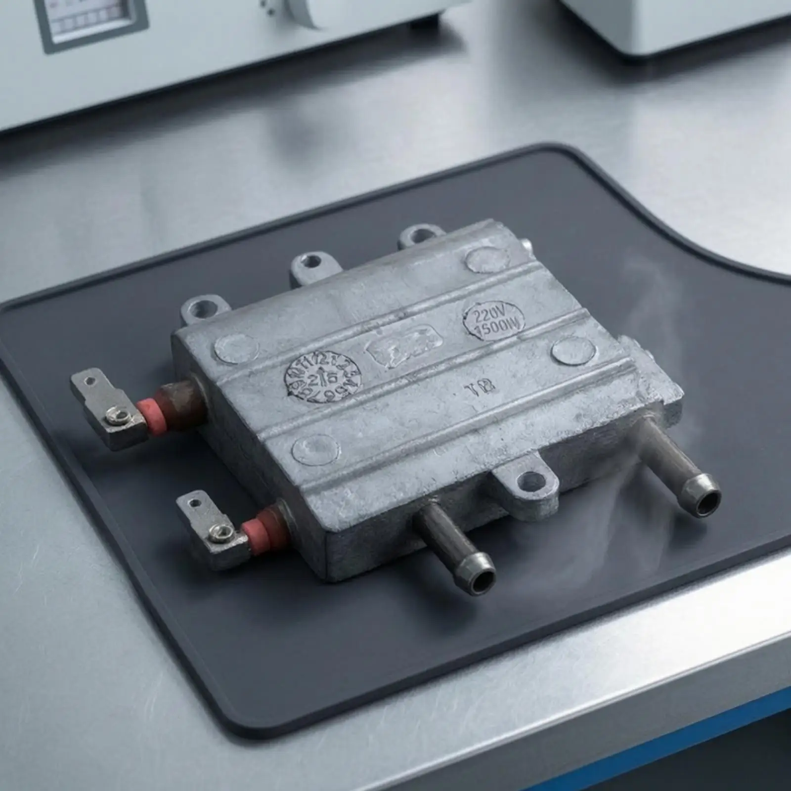 Steam Generator Component with Terminals Robust Metal Heating Core for Floor Washing Machines
