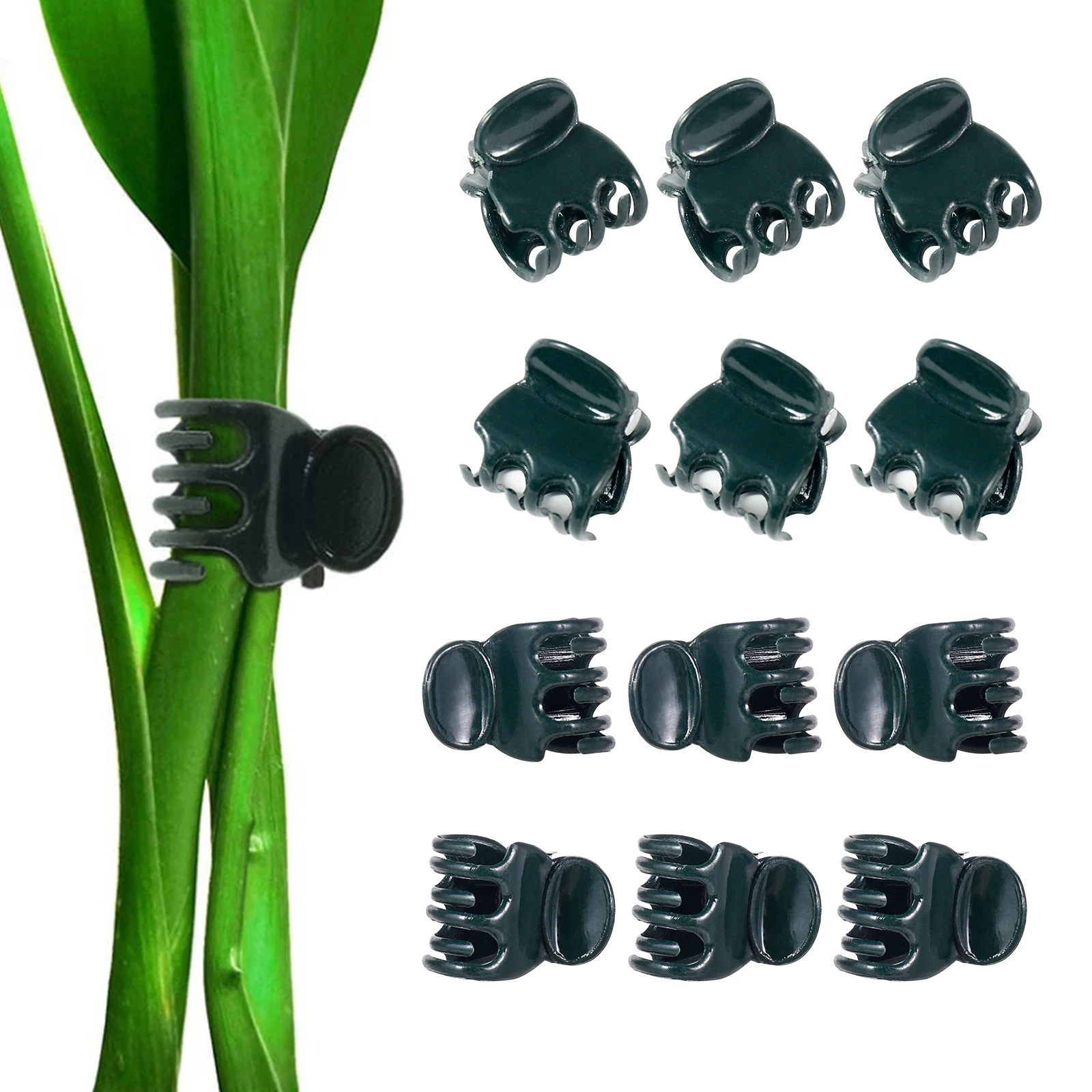 

50-200Pcs Garden Plant Clips Butterfly Orchid Flower Support Clamp Fruit Vegetable Stem Vine Tied Stakes Grafting Garden Tools