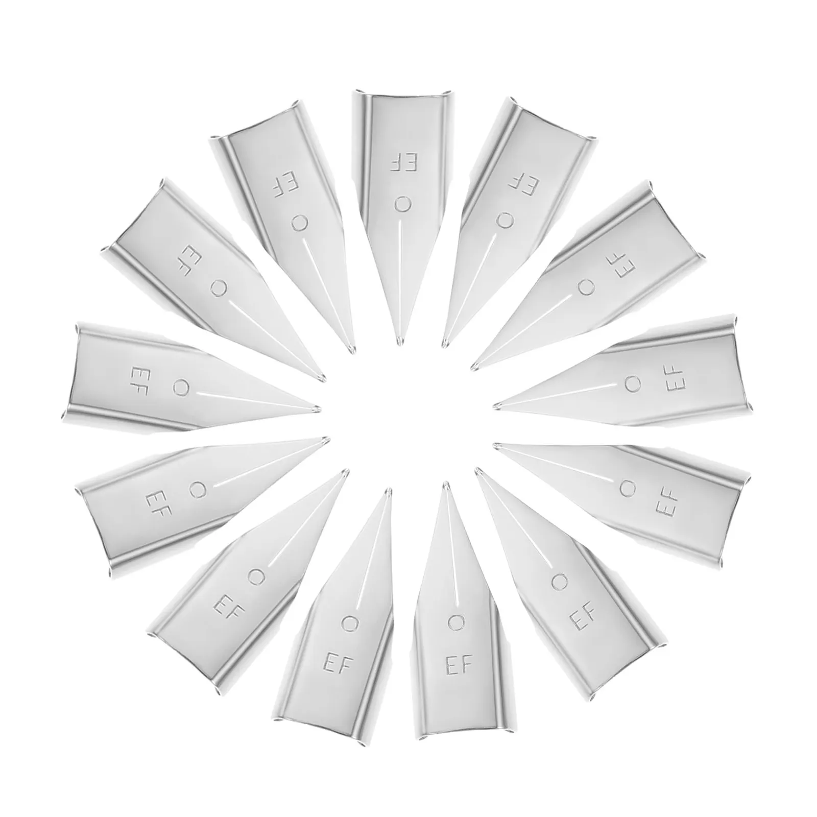 

20Pcs Calligraphy Pen Nibs Fine Craftsmanship Metal Tips for Smooth Writing Drawing Students Accessories Fountain Pen Nibs