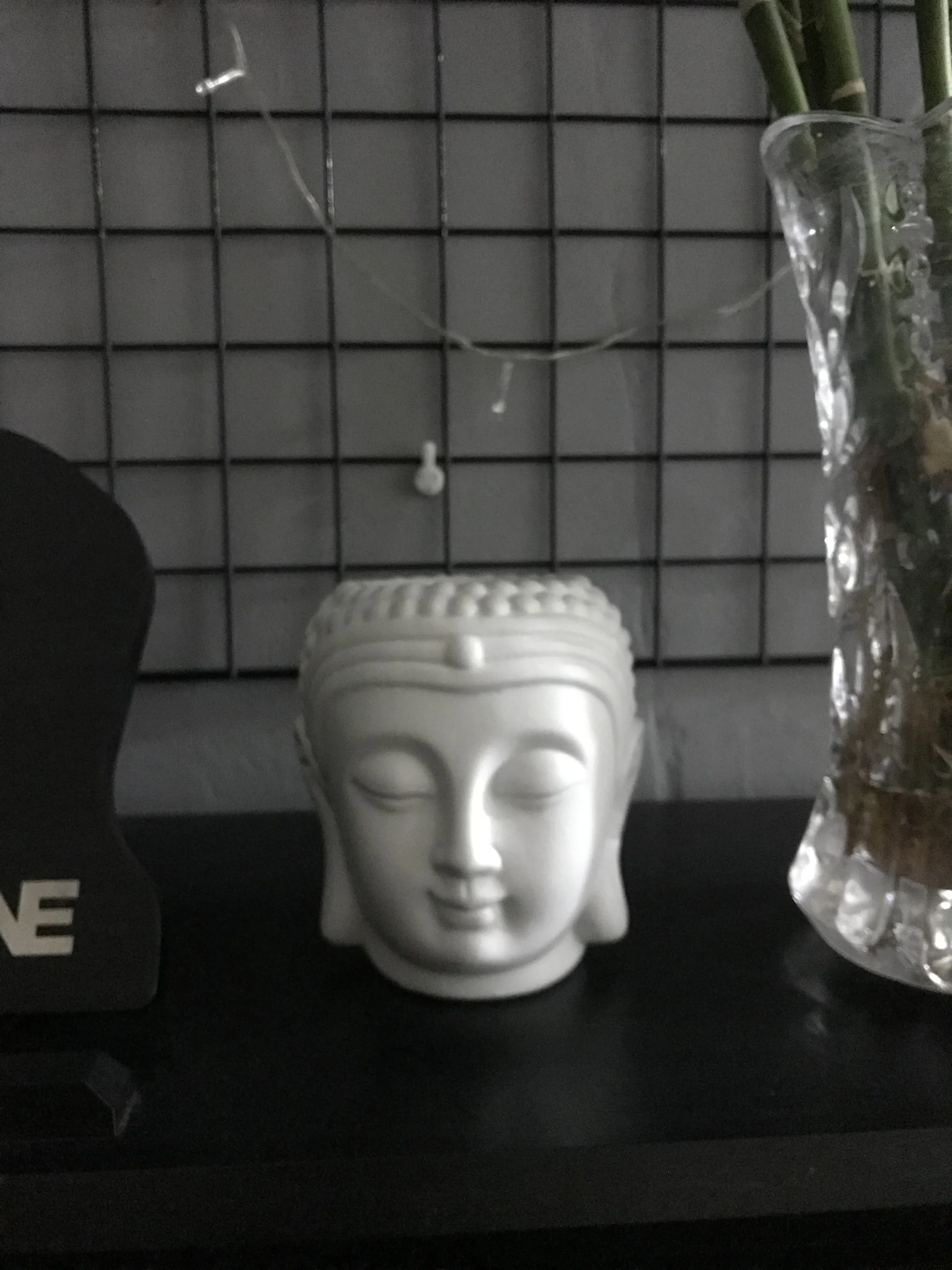 Buddha Head Concrete Plaster Resin Candlestick Tray Molds, Silicone Clay Pot Mold, DIY Pen Holder, Cement Planter Making Tools