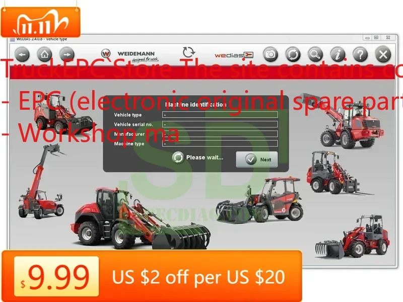 

TruckEPC WEIDEMANN DIAGNOSTIC WEDIAS 2.4 [2024]