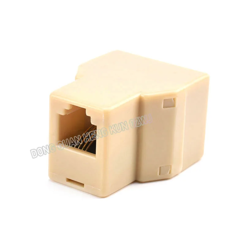 10 Pc Telephone Junction Box Rj11 3-Way Y Junction Adapter Junction Box Equipment Telephone Jack 1 Branch 2 Connector