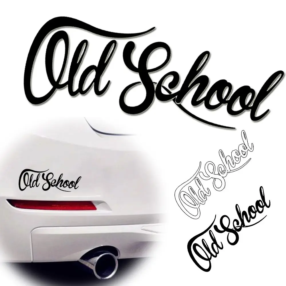 Custom  19x7CM  Vinyl  OLD SCHOOL Car Sticker Decal  Classic