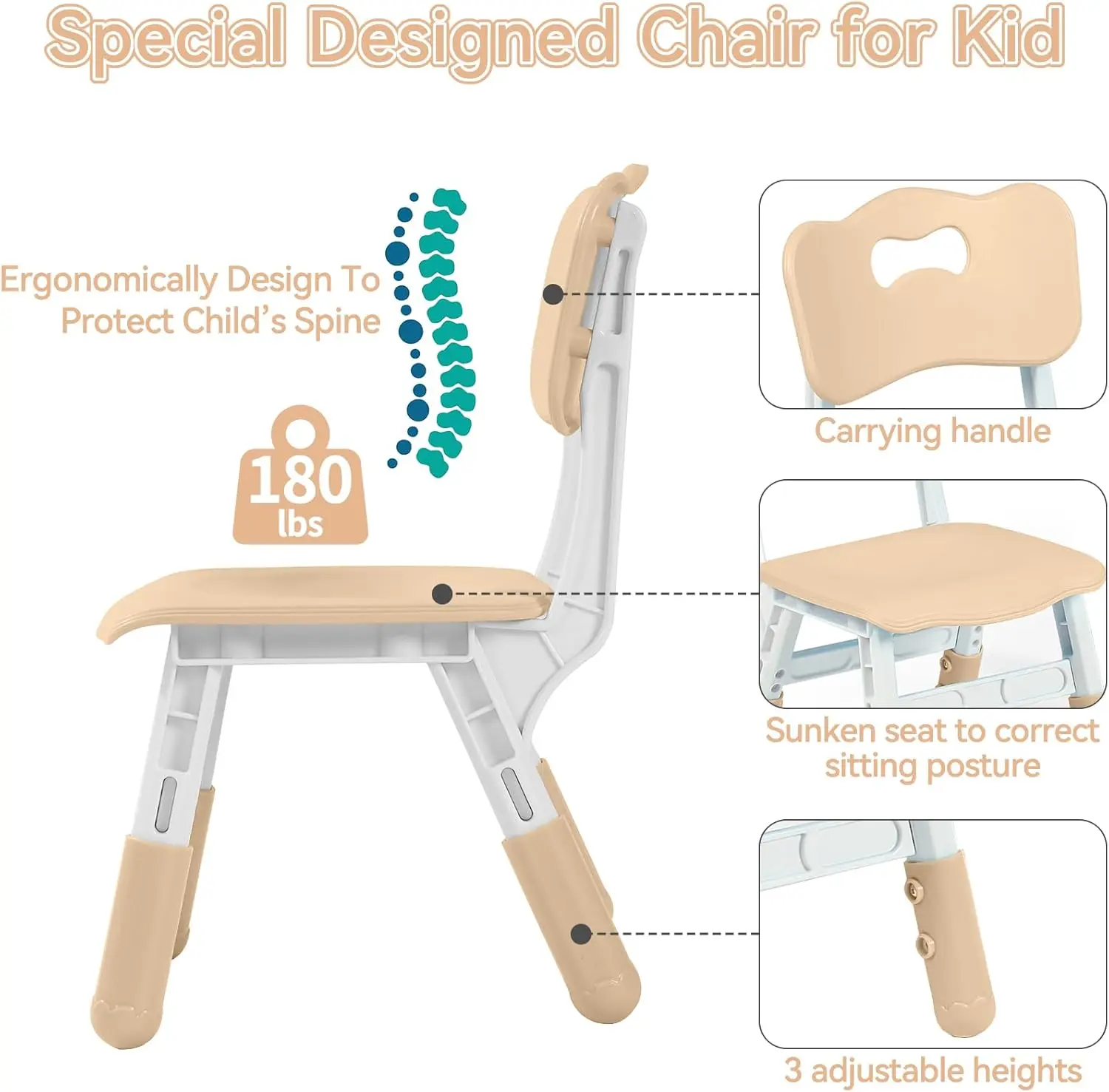 Kids Table and 4 Chairs Set, Toddler Table and Chair Set with Graffiti Desktop, 31.5''L x 23.6''W Children Activity Table