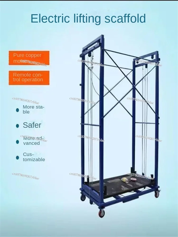 A New Type of Foldable Hydraulic Mobile Hoist for Remote-controlled Electric Lifting Scaffolding