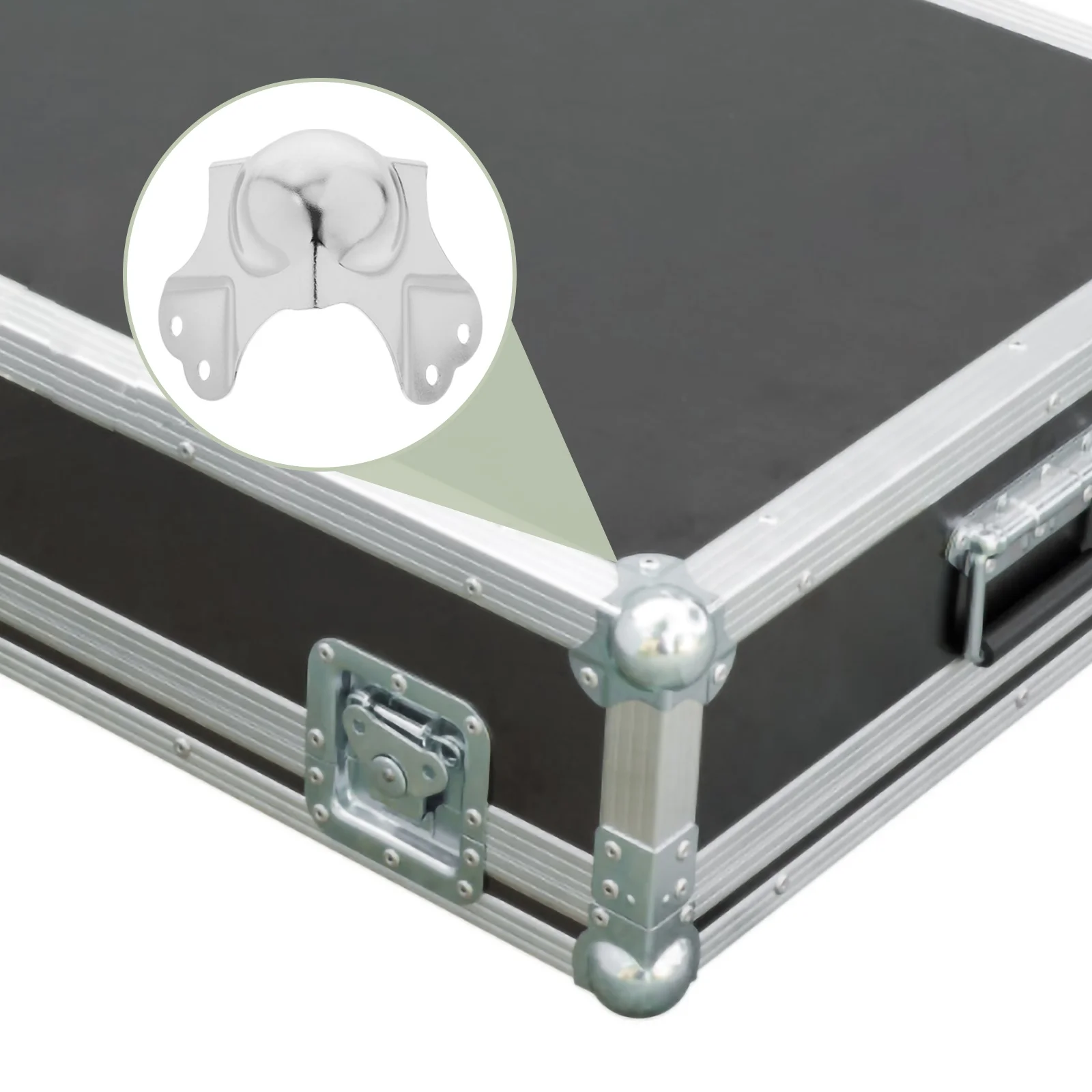 

10Pcs Flight Case Corner Protectors Heavy Duty Metal Edge Guards for Speaker Cases Road Case Box Corner Protection