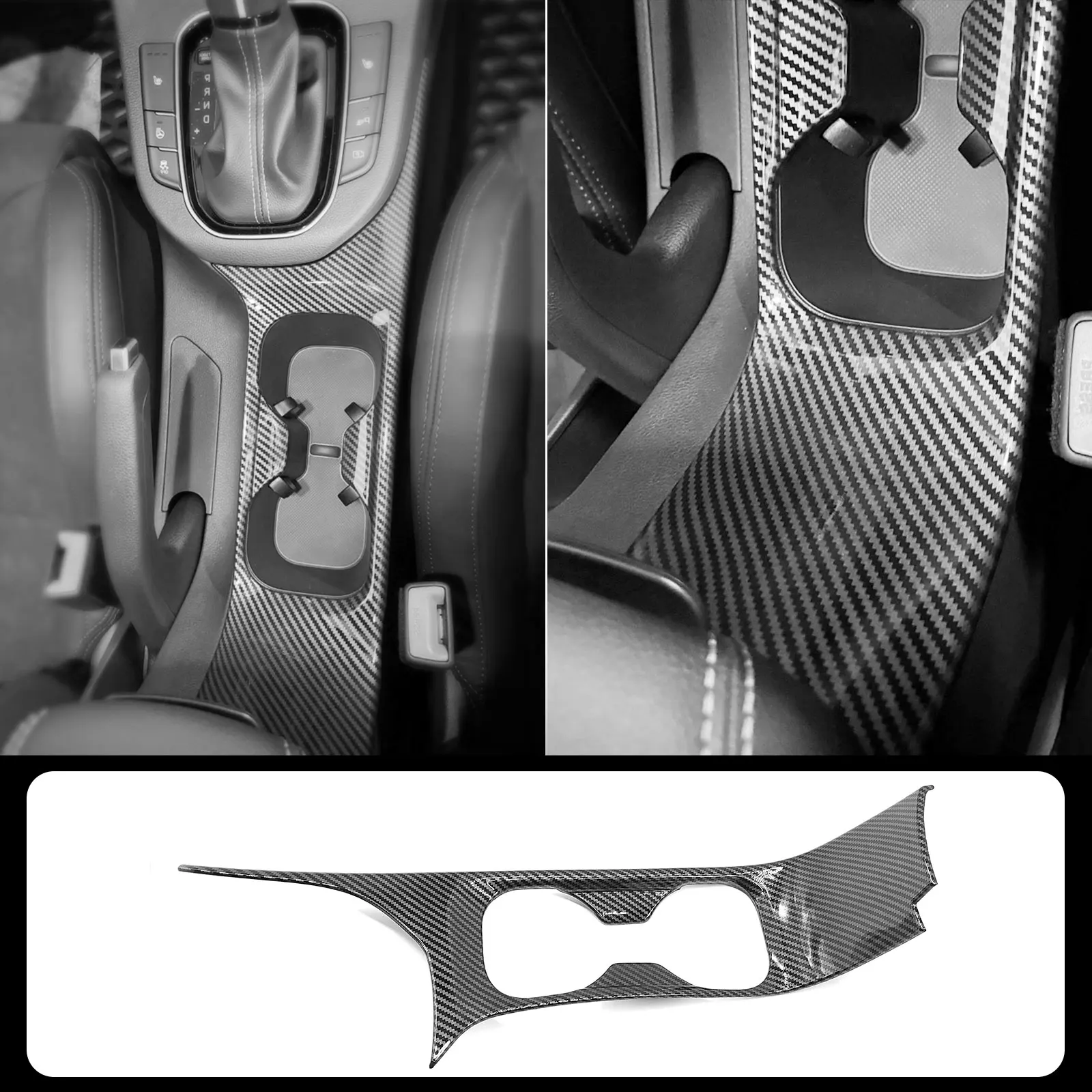 

For Hyundai i30 N 2018-2023 Left Hand Drive Central Center Console Water Cup Holder Cover Interior Mouldings Decorative