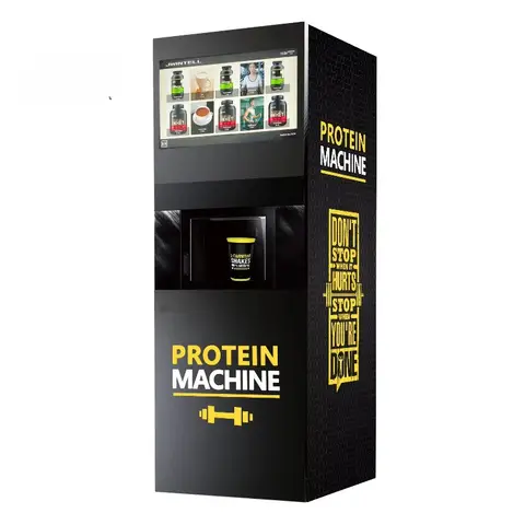 Customized Automatic Multi Flavor Protein Shake Vending Machine With Smoothie Maker Shaker Whey And Mixer For Gym Fitness