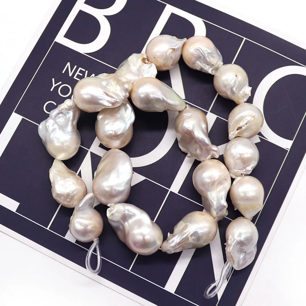 

Irregular Shape Baroque Edison Fish Tailed Natural Freshwater Pearl Beads Spacer Bead DIY Exquisite Bracelet Necklace Jewelry