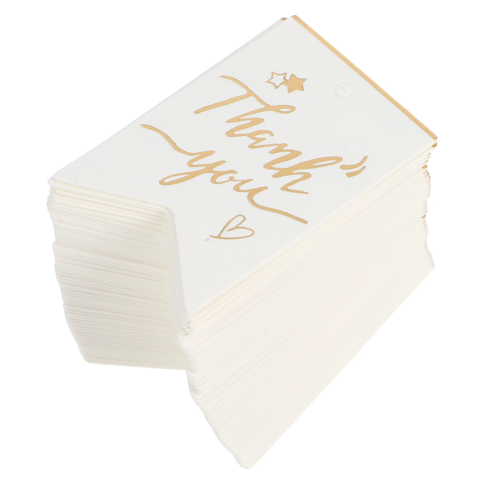 

100 Pcs Gift Wrapping Tag Decorative Labels Wired Birthday White Birthdays Thank You Tags